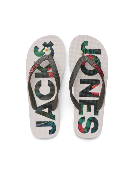 CHANCLAS JFWLOGO PALM Olive Night/Verde Oliva