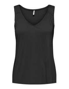 TOP SIN MANGAS onlVIVIAN  Black/Negro