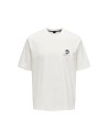 CAMISETA ONSMILO Bright White-SORRENTO/Blanco