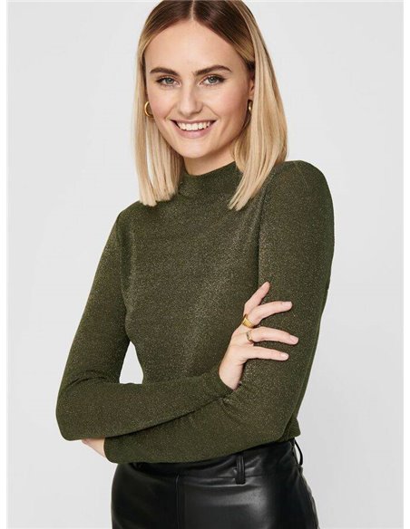 TOP onlDIANA LUREX de ONLY Ivy Green/Verde