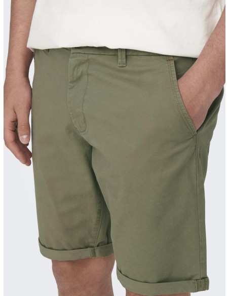 BERMUDAS CHINOS ONSPETER Mermaid/Verde