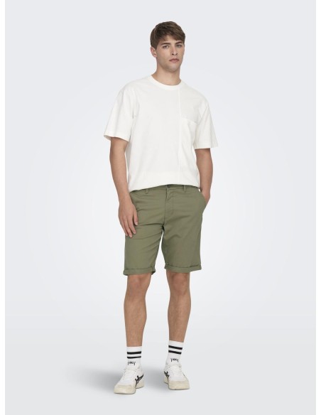 BERMUDAS CHINOS ONSPETER Mermaid/Verde