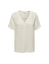 BLUSA CUELLO EN V JDYDIVYA Cloud Dancer/Blanco