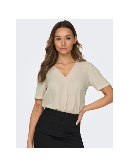 BLUSA CUELLO EN V JDYDIVYA Sandshell/Arena