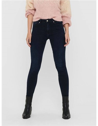 VAQUEROS SKINNY onlPAOLA de ONLY Blue Black/Negro Azulón