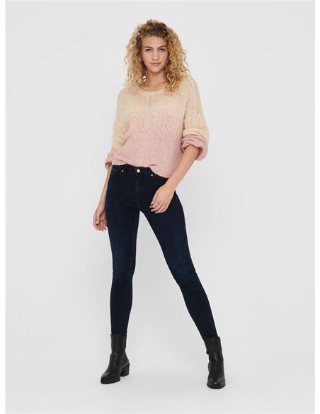VAQUEROS SKINNY onlPAOLA de ONLY Blue Black/Negro Azulón