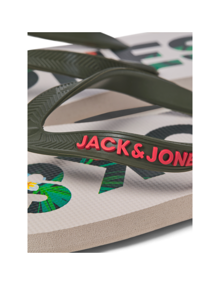 CHANCLAS JUNIOR JFWLOGO PALM Olive Night/Verde