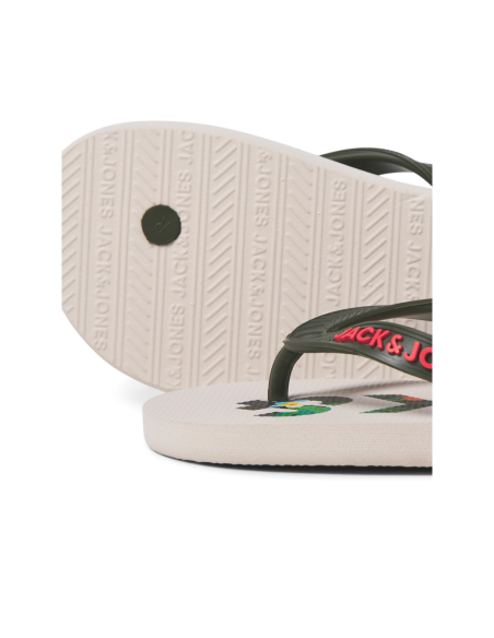 CHANCLAS JUNIOR JFWLOGO PALM Olive Night/Verde