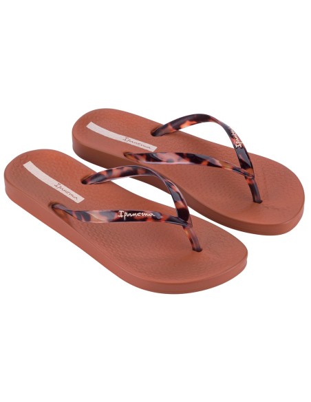 CHANCLA PLANA IPANEMA ANAT CONNECT Brown-Clear/Marrón-Carey