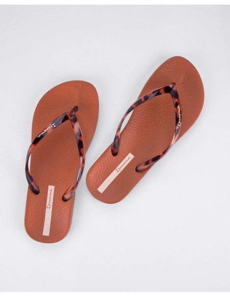 CHANCLA PLANA IPANEMA ANAT CONNECT Brown-Clear/Marrón-Carey