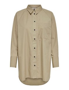CAMISA LARGA onlSELMA de ONLY Silver Mink/Beige