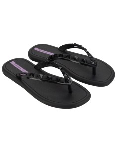 CHANCLA PLANA IPANEMA MEU SOL AD Black-Lilac/Negro-Lila 2