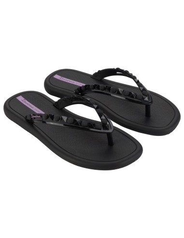CHANCLA PLANA IPANEMA MEU SOL AD Black-Lilac/Negro-Lila