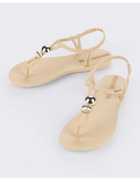 SANDALIA IPANEMA CLASS SPHERES Beige-Gold/Beige-Oro