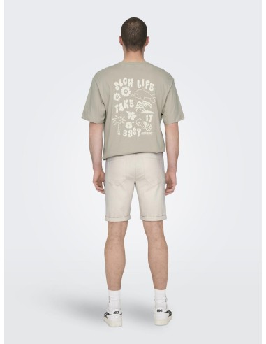 BERMUDAS DENIM ONSPLY Ecru/Beige