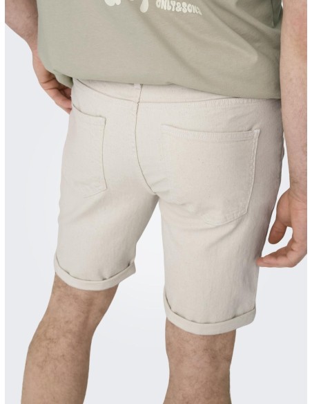 BERMUDAS DENIM ONSPLY Ecru/Beige