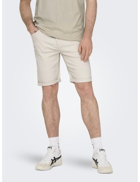 BERMUDAS DENIM ONSPLY Ecru/Beige