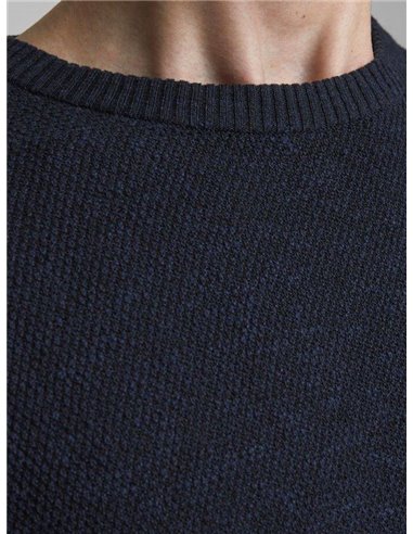 JERSEY DE PUNTO TEXTURIZADO JPRBLUTYLER Navy Blazer/Marino