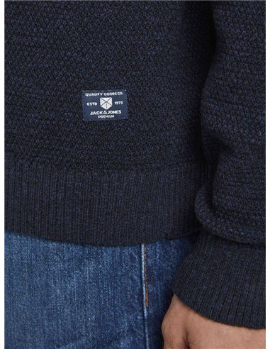 JERSEY DE PUNTO TEXTURIZADO JPRBLUTYLER Navy Blazer/Marino
