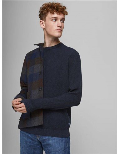 JERSEY DE PUNTO TEXTURIZADO JPRBLUTYLER Navy Blazer/Marino