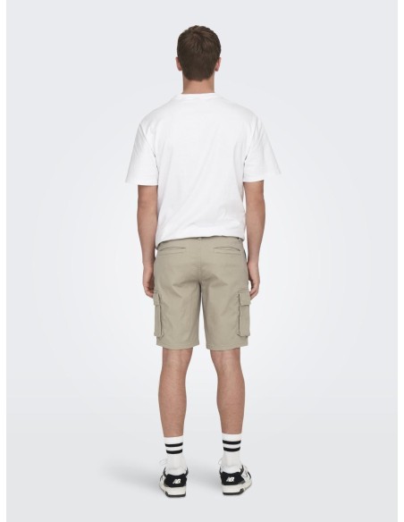 BERMUDAS CARGO ONSCAM 6689 Chinchilla/Beige