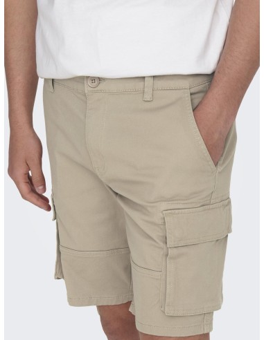 BERMUDAS CARGO ONSCAM 6689 Chinchilla/Beige
