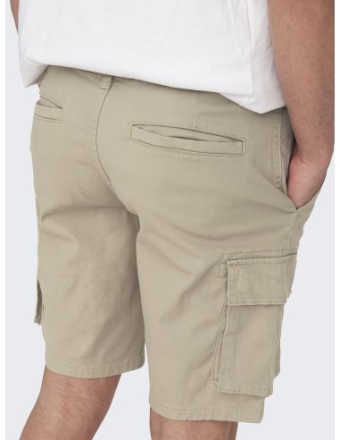 BERMUDAS CARGO ONSCAM 6689 Chinchilla/Beige
