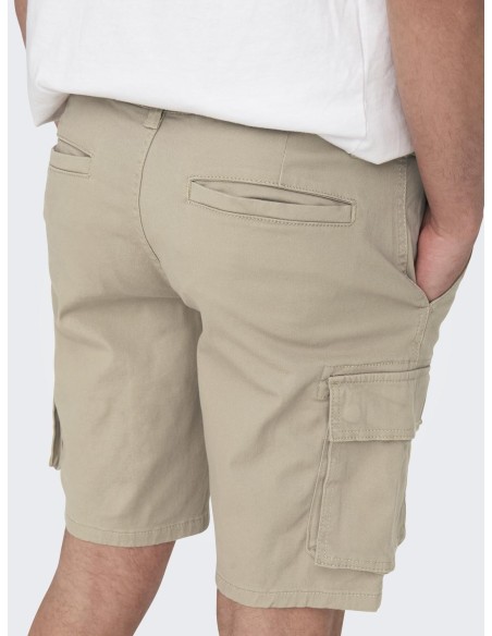BERMUDAS CARGO ONSCAM 6689 Chinchilla/Beige