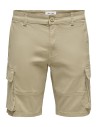 BERMUDAS CARGO ONSCAM 6689 Chinchilla/Beige