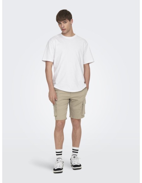 BERMUDAS CARGO ONSCAM 6689 Chinchilla/Beige