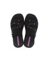 CHANCLA PLANA IPANEMA MEU SOL FLATFORM Black-Lilac/Negro-Lila