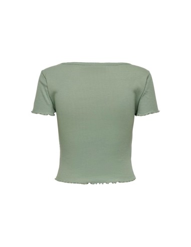 TOP DETALLE FRUNCE onlMIRSA Hedge Green/Verde Agua