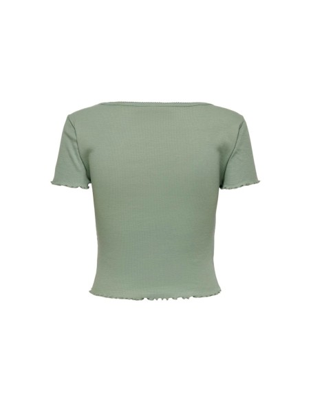 TOP DETALLE FRUNCE onlMIRSA Hedge Green/Verde Agua