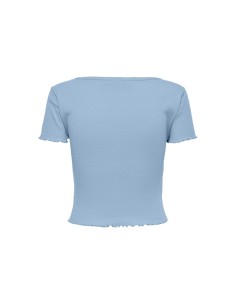 TOP DETALLE FRUNCE onlMIRSA Cashmere Blue/Celeste 2