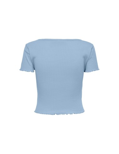 TOP DETALLE FRUNCE onlMIRSA Cashmere Blue/Celeste