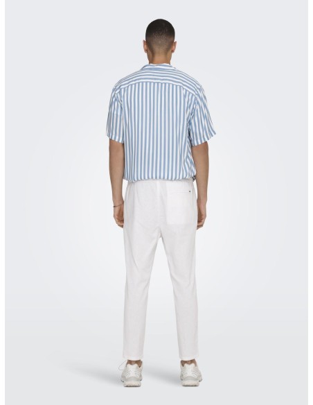 ONSLINUS CROP 0007 COT LIN PNT NOOS White/Blanco