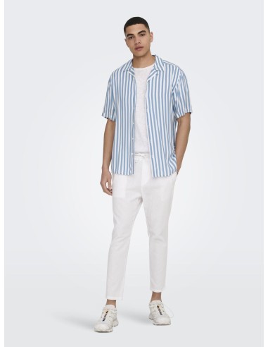 ONSLINUS CROP 0007 COT LIN PNT NOOS White/Blanco