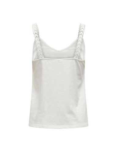 TOP LENCERO onlTILDE Cloud Dancer/Blanco
