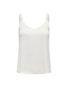 TOP LENCERO onlTILDE Cloud Dancer/Blanco