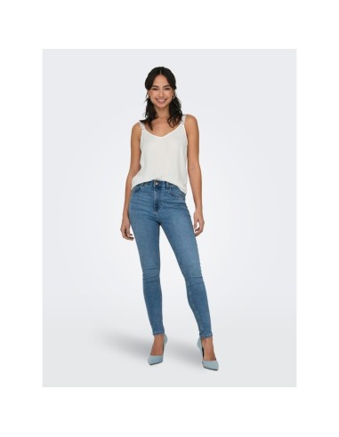 TOP LENCERO onlTILDE Cloud Dancer/Blanco