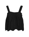 BLUSA CON DETALLES CALADOS onlMAGGI Black/Negro