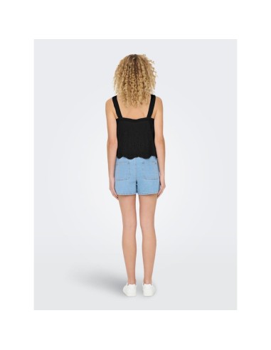 BLUSA CON DETALLES CALADOS onlMAGGI Black/Negro
