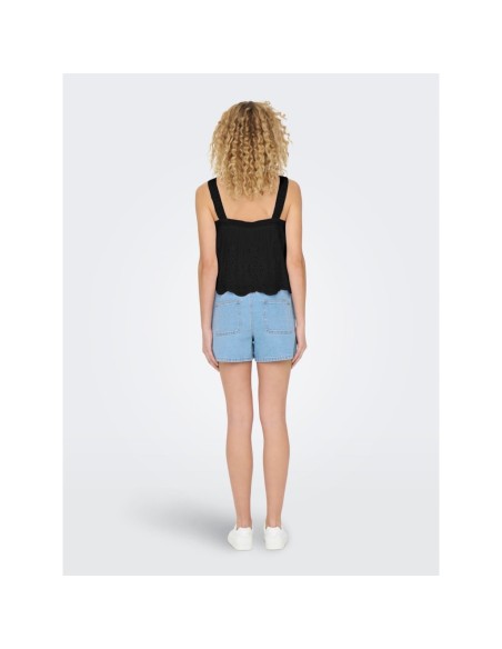BLUSA CON DETALLES CALADOS onlMAGGI Black/Negro