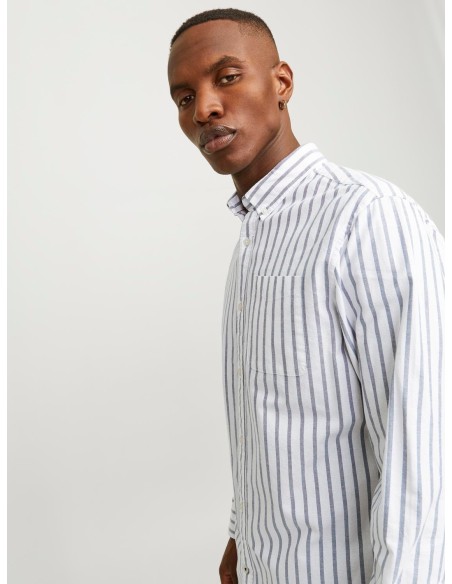 CAMISA DE MANGA LARGA JJEOXFORD Ensign Blue/Azul