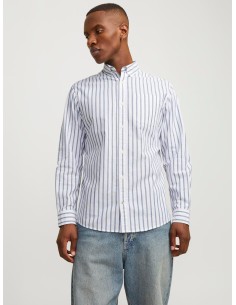 CAMISA DE MANGA LARGA JJEOXFORD Ensign Blue/Azul 2