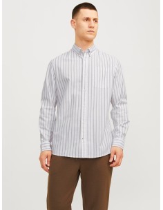CAMISA DE MANGA LARGA JJEOXFORD Crockery/Beige 2