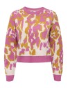 JERSEY CROP CAMUFLAJE onlFLAIR Super Pink/Rosa