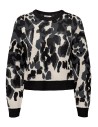 JERSEY CROP CAMUFLAJE onlFLAIR Black/Negro