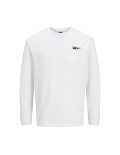 CAMISETA JCORESET TEE LS CREW NECK GC WHITE/BLANCA