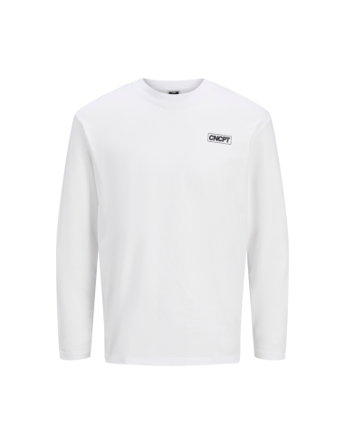 CAMISETA JCORESET TEE LS CREW NECK GC WHITE/BLANCA